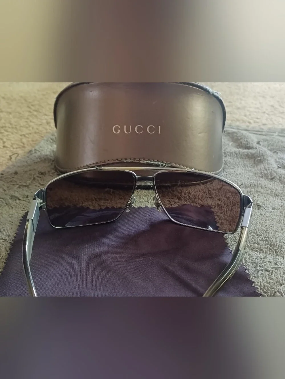 AUTHENTIC Gucci GG1856/S ( Aviator Square sunglasses )